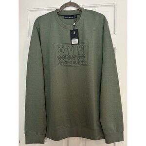 Psycho Bunny Modal Heavy Stitching Graphic Sweatshirt XL Laurel Wreath with Logo